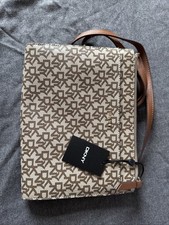 DKNY Crossbody Bag with Brown Logo Print