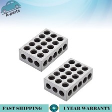 1 Pair Matched 1-2-3 Blocks 23 Holes .0002" Machinist 123 Jig Ultra Precision