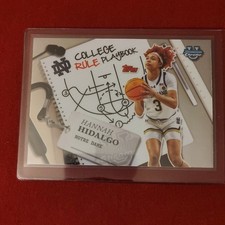 Topps Bowman Chrome College Rule PlayBook Hannah Hidalgo Notre Dame Basketball …