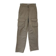 GARAGE Tan Baggy Khaki Cargo Pants High Rise Y2K Size 01 XS