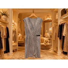 Michael Michael Kors Snake Print Faux Wrap Dress NWT Size M Sleeveless Business