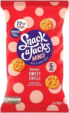 Snack a Jacks Sweet Chilli Multipack Rice Cakes Crisps 5 x 19g