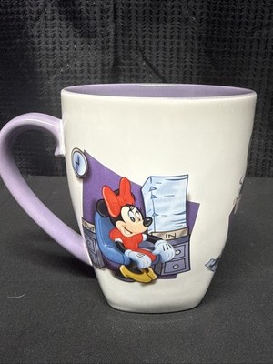 Lg MINNIE MOUSE Disney 9.2.5 Workflow Purple Interior Ceramic Coffee Mug