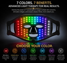 Red Light Therapy Mask LED Face Mask 7 Color ...