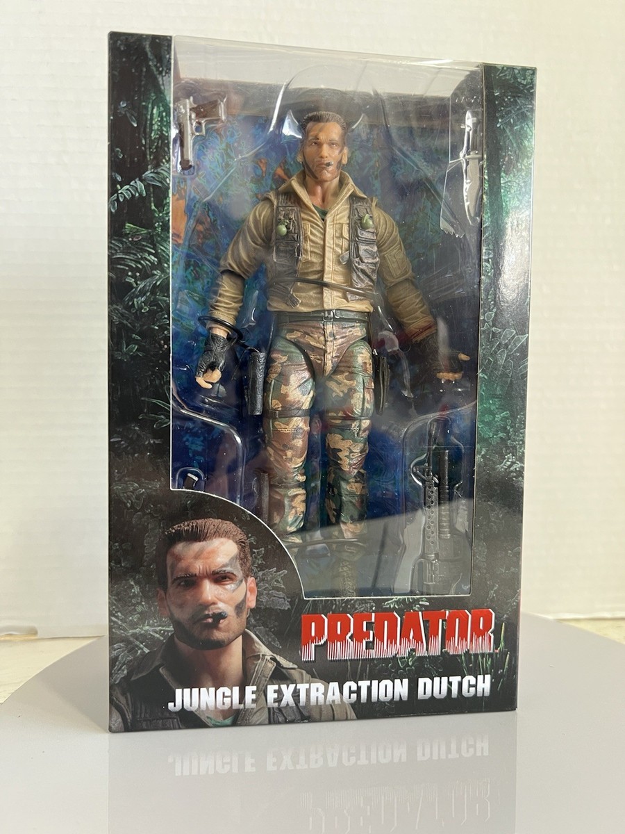 ミリタリー JUNGLE EXTRACTION DUTCH PREDATOR NECA Predator Jungle Extraction Dutch 25th Anniversary