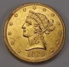 1903 Liberty Head Eagle $10 Gold Coin