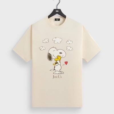 Kith for Peanuts Snoopy Just Us Tee in Sandrift T-Shirt Men's Size