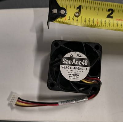 Sanyo Denki San Ace 40 Fan Model 9GA0424P6H001  24VDC    40x40x20mm