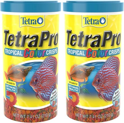 TetraPro Tropical Color Crisps Fish Food Color Enhancing 7.41oz