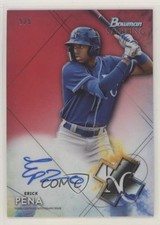 2021 Bowman Sterling Prospect Red Refractor 5/5 Erick Pena #BSPA-EP Auto q4j