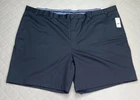 Brooks Brothers Shorts Mens 54 Blue Chino 8in Inseam Stretch Big Tall Casual