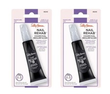 Lot of 2 Sally Hansen Nail  Cuticle Rehab Charcoal Resurfacer