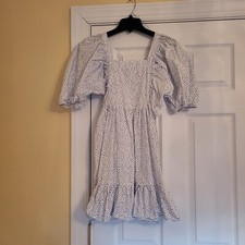 GB Juniors Blue Polka Dress Size S