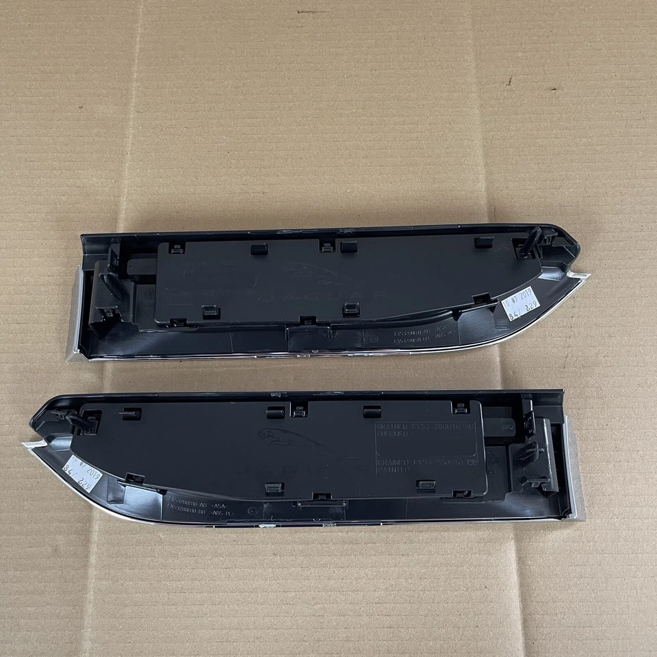 Genuine Jaguar Pair New JAGUAR F type Chrome Black Wing VENTS Finishers - Image 4 of 4