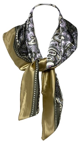 Paisley Print Women’s Silk Feel Square Fashion Hair Scarf Sleeping Headscarf - Picture 3 of 13