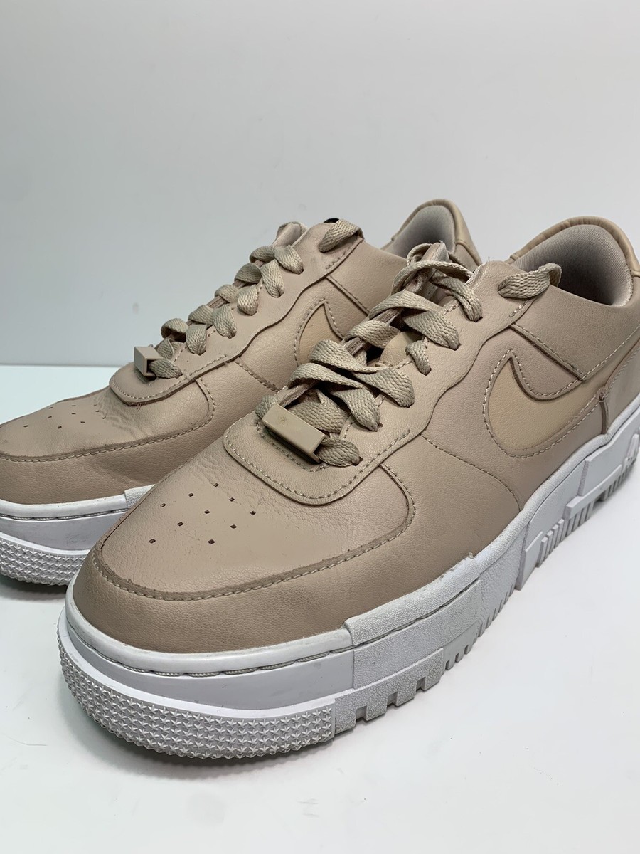 womens air force 1 pixel particle beige