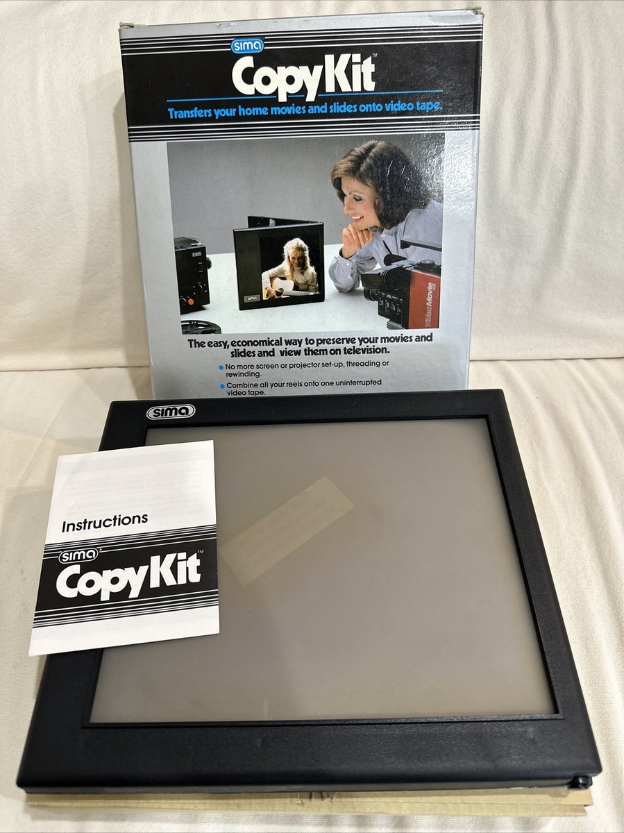 Sima Copykit Copy Kit Transfer Film Movies & Slides to Video Tape