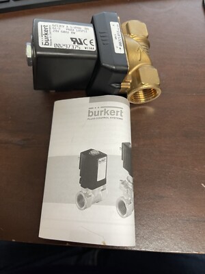 Blakeslee DW3071258 Burkert 00297375 24V Solenoid Valve 6213EV 1/2FKM 145PSI