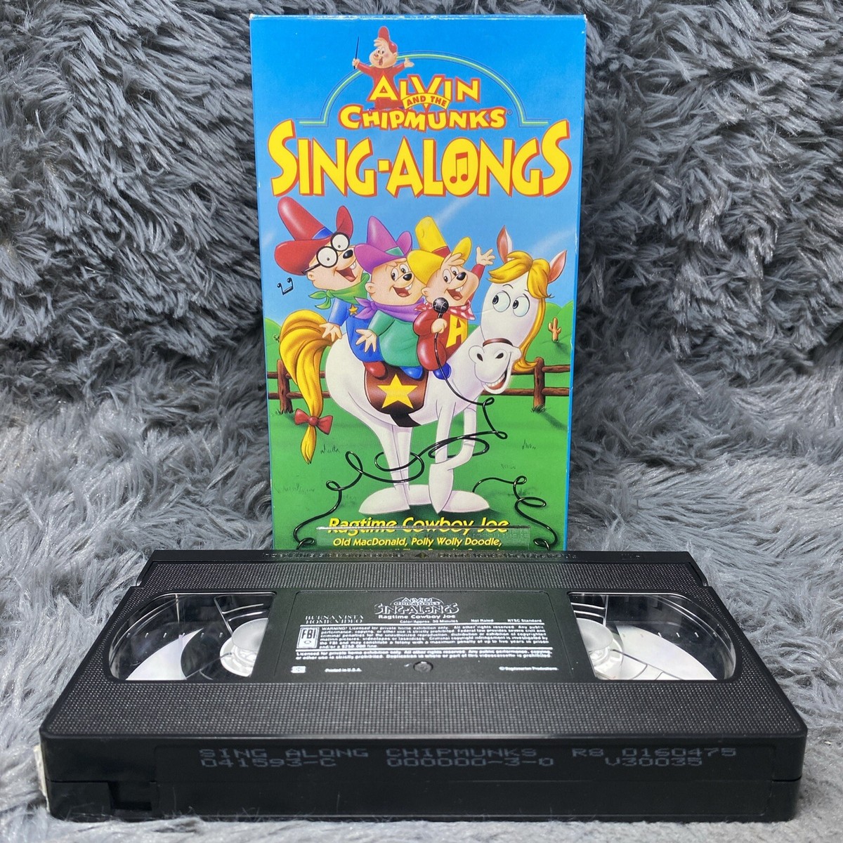 Alvin and the Chipmunks Sing-Alongs Ragtime Cowboy Joe VHS
