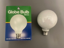 Image of 100 Watt Large Decor Globe Opal Light Bulb Lamp 95mm - ES E27 - Dimmable - Warm