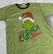 Thunder Creek Dr Seuss How The Grinch Stole Christmas Green T Shirt Size M
