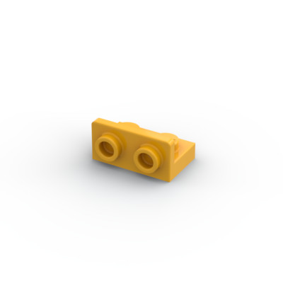 Lego 10x Platte Halterung 1x2 bracket inverted 99780 gelb bright light yellow