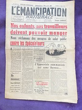 Politique : Journal " l'émancipation nationale " de Doriot - mai 1943