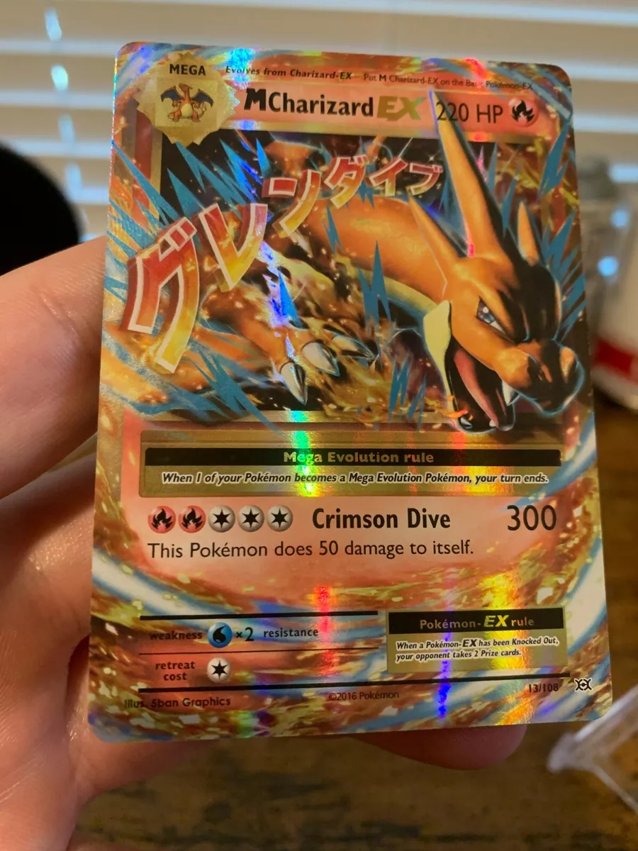 Pokémon TCG Mega-Charizard-EX XY Evolutions 13/108 Holo Holo Rare EX NM-M