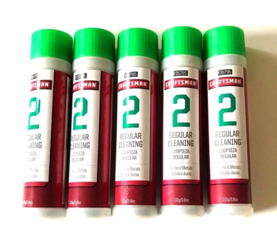 5 TUBES CRAFTSMAN POLISHING COMPOUND #2 HARD METALS JEWELERS ROUGE STEEL NICKEL 