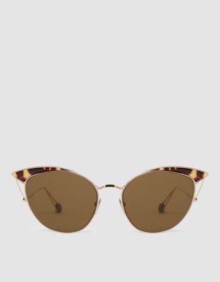 $530 Ahlem France Gold and Palladium Place Violet Sunglasses