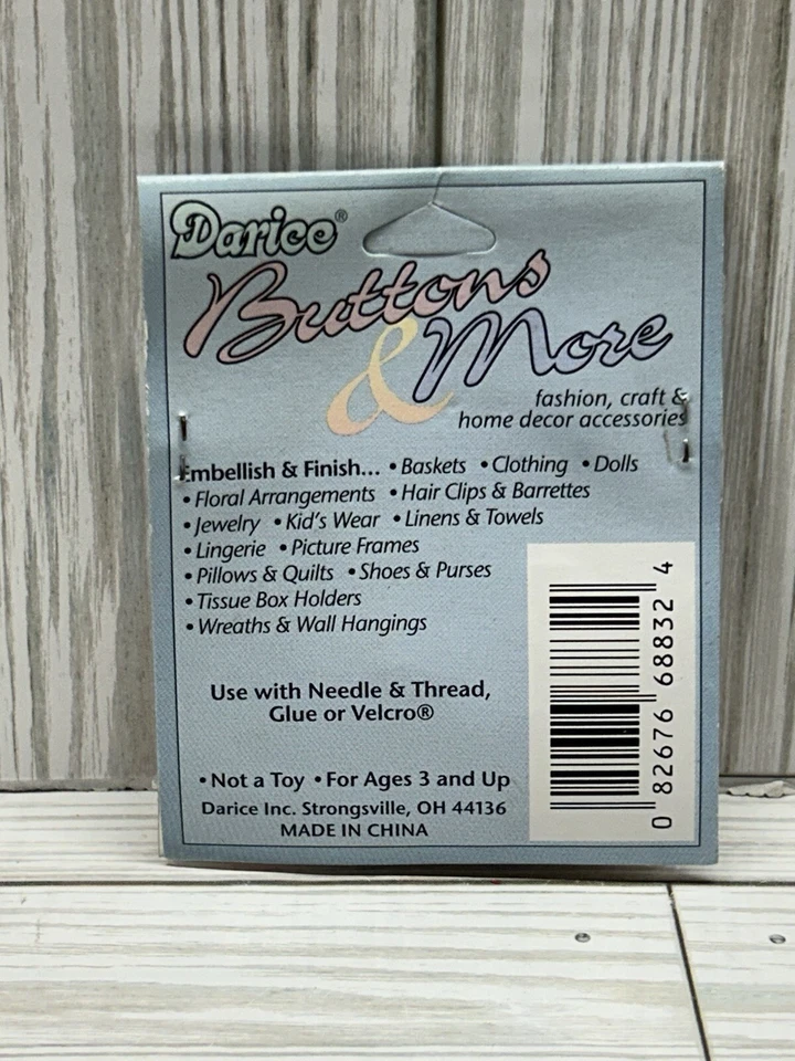 Vintage Darice Button Kit Apple Pie Assortment Embellishments New - Image 4 of 4