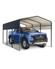 10x15FT Metal Carport,Heavy Duty Carport All-Weather with Galvanized Steel Roof