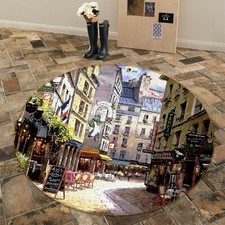 3D Oil Painting Street Town NAO3663 Game Rug Mat Elegant Photo Carpet Mat Fay