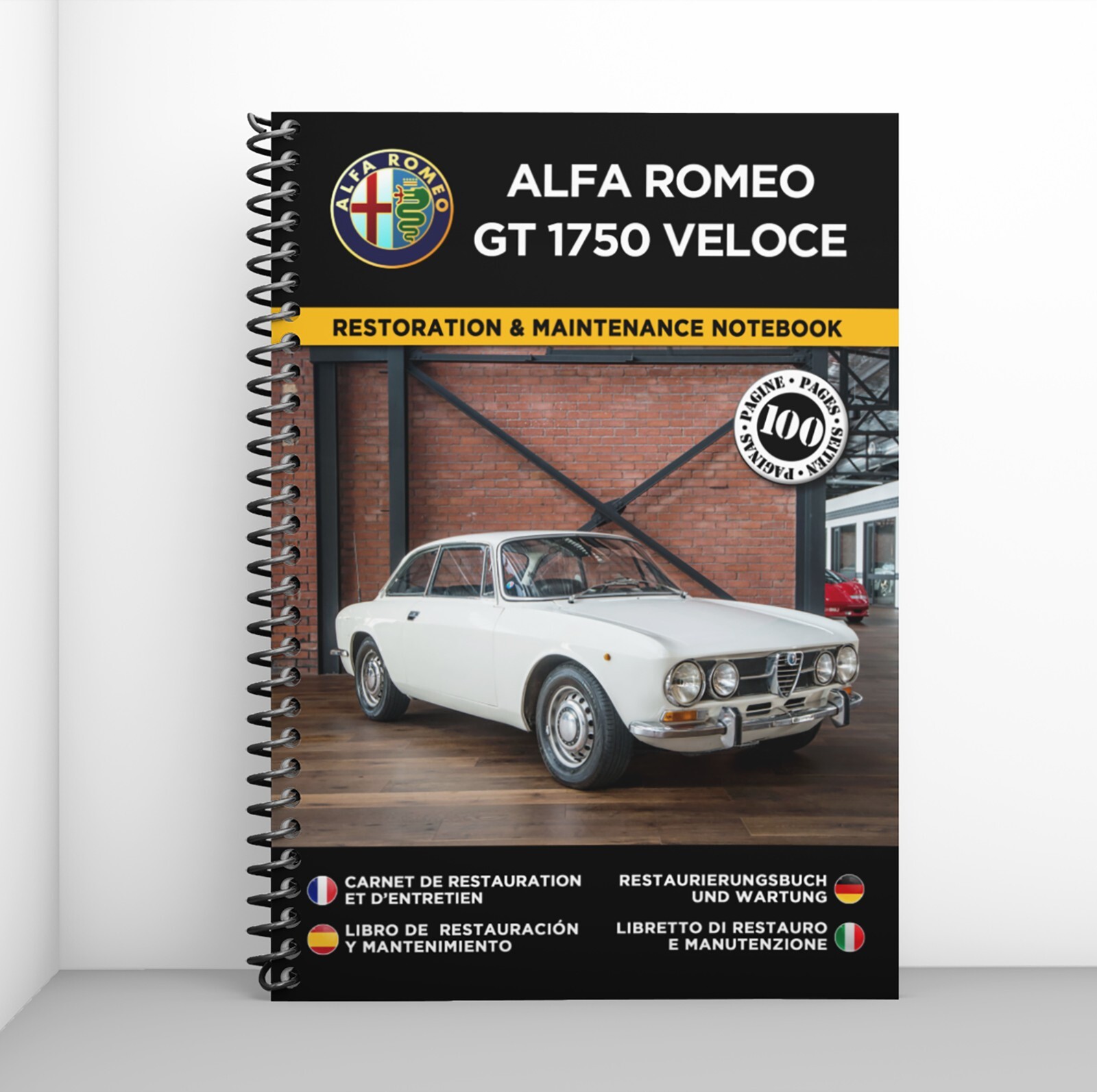 Carnet de restauration Alfa Romeo GT 1750 Veloce atelier mécanique
