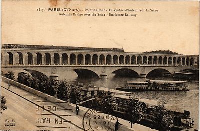 CPA PARIS 16e-Point du Jour-Le Viaducd'Auteuil sur la Seine (324936)