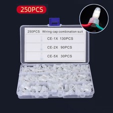 250Pcs Closed End Crimp Caps Wire Cable Terminal Connector AWG 12-10 16-14 22-16