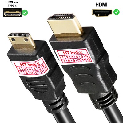 1,5m mini HDMI Kabel | 2.0 / 1.4a kompatibel | High Speed mit Ethernet HT-ImEx