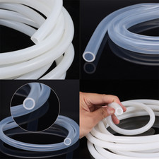5 Meters White/Transparent Silicone Tubing Silicone Rubber Hose Pipe Food Grade