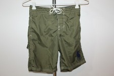 ma SIZE 7 POLO RALPH LAUREN OLIVE GREEN KIDS BOARD SHORTS KIDS UNISEX