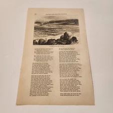 Columbia River The Cascades c. 1874 Engraving (340)