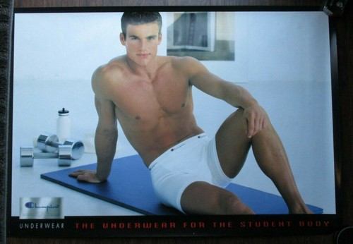 CHAMPION UNDERWEAR FOR THE STUDENT BODY ADVERTISING POSTER 27X39 NEW NM VINTAGE - 第 1/1 張圖片