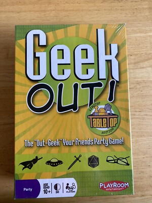 Playroom Entertainment Board Game Geek Out! (TableTop Edition. Brand New
