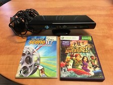 Microsoft Xbox 360 Kinect Motion Sensor Bar Black  Kinect Adventures/Scene It 