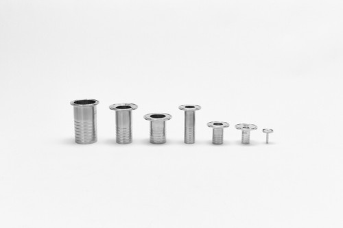 304 Stainless Steel Tri Clamp Hose Tail Fittings 1/2" to 1.5" Sanitary Connector - Picture 6 of 12