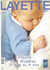 PHILDAR N°344 - LAYETTE 2001 - 35 MODELES - 1er AGE → 4 ANS
