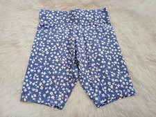 Girls High-Waisted Floral Print Biker Shorts, cycling shorts tights nwot 7-16 yr