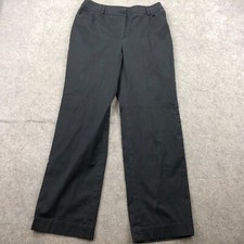 Vintage Talbots Pants Womens 6 Black Regular Straight Stretch Business Japan