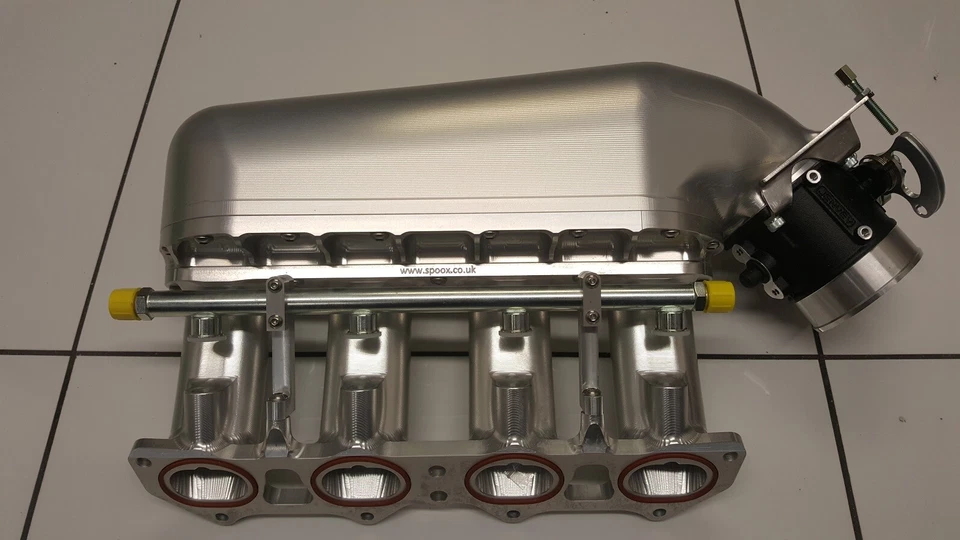 Colector de entrada de aleación de billetes Peugeot 106 TU5J4 - SPOOX MOTORSPORT Foto 2 de 4