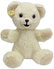 Vtg 1986 Russ Lever Bros. Fabric Softener 10" Plush Snuggle Bear Hand Puppet