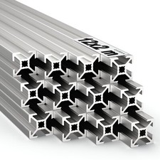 Alu Profil 20x20 Nut 6 Typ B 12x2m=24Meter 2020 Systemprofil Vierkant Aluminium